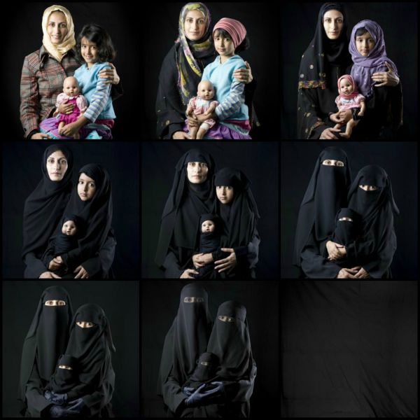 Yemeni photographer Bushra Almutawakel illustrates how women are vanishing into the darkness.