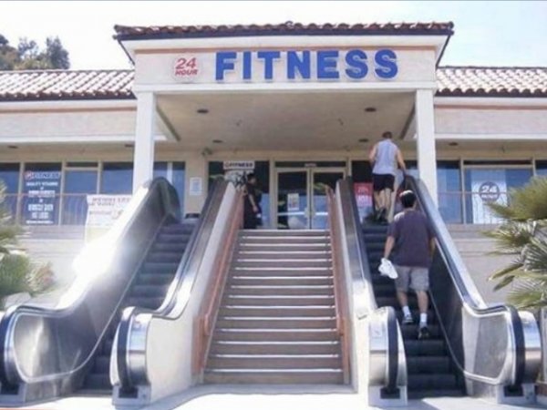 24 hour fitness escalator - 24 Fitness