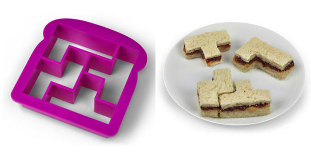 Tetris Sandwich Cutter - Get it <a href="http://www.amazon.com/gp/product/B00DCPWDQO?redirect=true&pldnSite=1" target="_blank">here</a>.