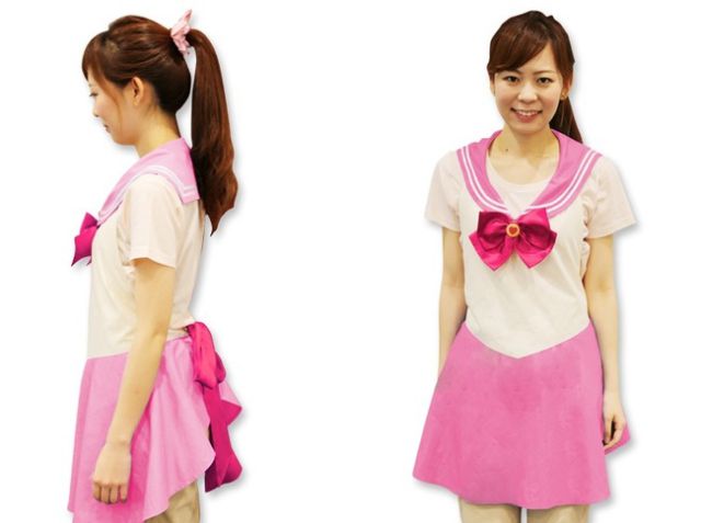 How the Sailor Moon aprons look