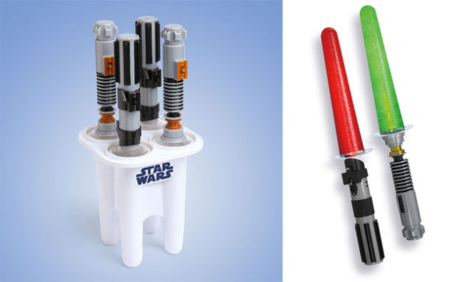 Star Wars Lightsaber Ice Pop Maker -  Get it <a href="http://www.thinkgeek.com/product/eea5/" target="_blank">here</a>.
