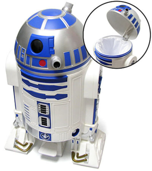 R2-D2 Trash Can - Get it <a href="http://www.thinkgeek.com/product/89e4/" target="_blank">here</a>.