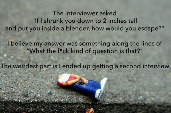 20 Horrible Real Job Interview Questions