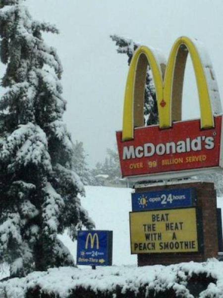 funny canada memes - McDonald's Over 99 Million Served 30cpm 24 ous Beat The Heat With A Peach Smoothie
