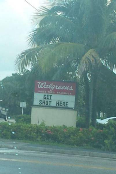 Job - Die Walgreens. Get Shot Here Ware