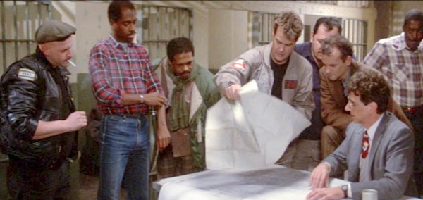 The jail scene was filmed in a real prison, and Dan Aykroyd was convinced it was haunted.