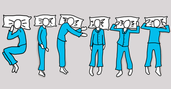 #1 Know Your Position    Do you recognize your sleeping position from this graphic? If not, keep reading, you may realize it once it is explained to you further.