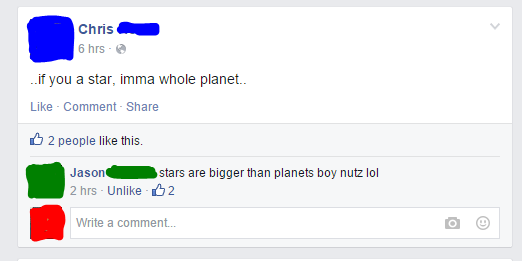 someone needs a space lesson