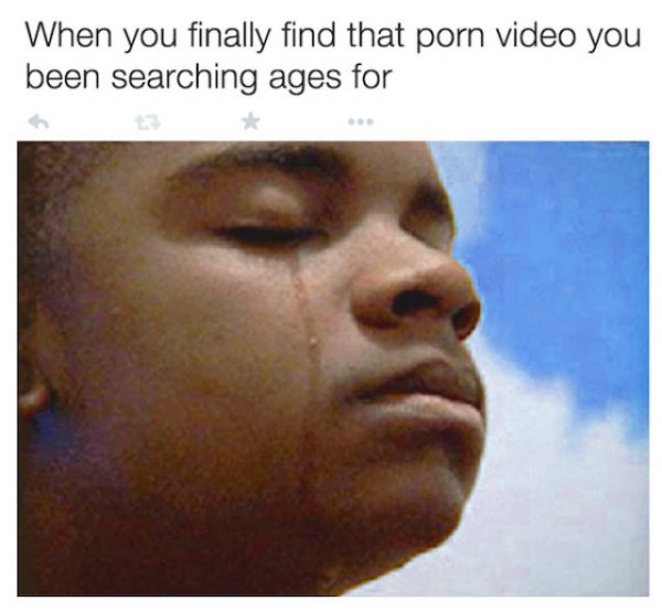 crying young man photo as that feeling when you find the porn video you been searching ages for