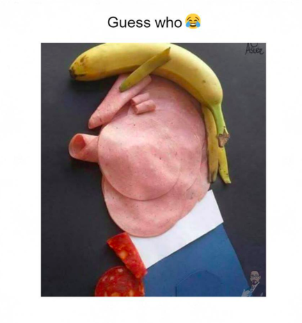 trump meme about donald trump memes banana - Guess who