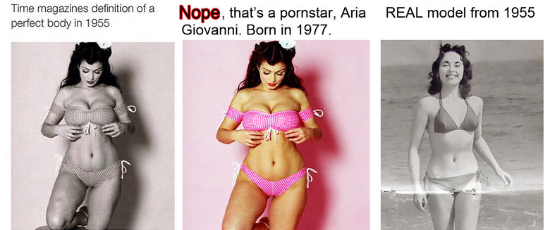 1950s body female - None that's a nornstar Aria Rea Time magazines definition of a perfect body in 1955 Giovanni. Born in 1977. Vo