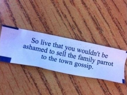 Funny/Weird Fortunes in Fortune Cookies