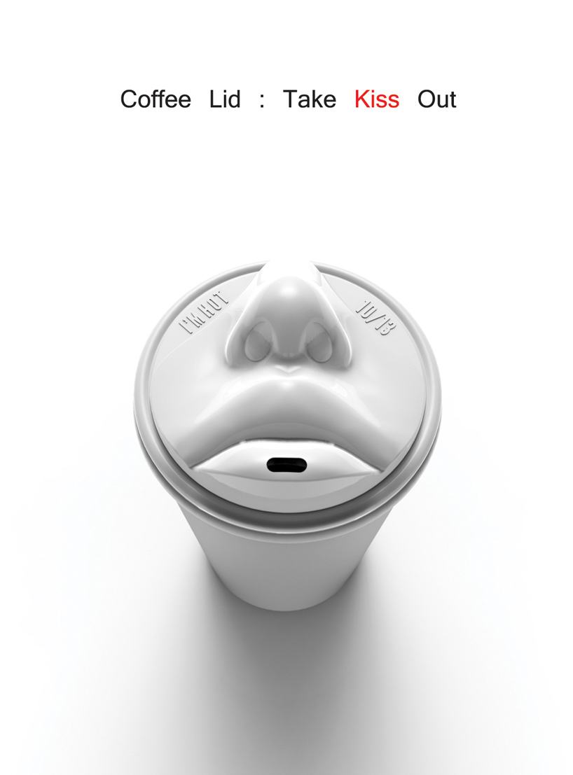 This Kiss Coffee Lid is the Most Awkward Way to Drink Your Coffee