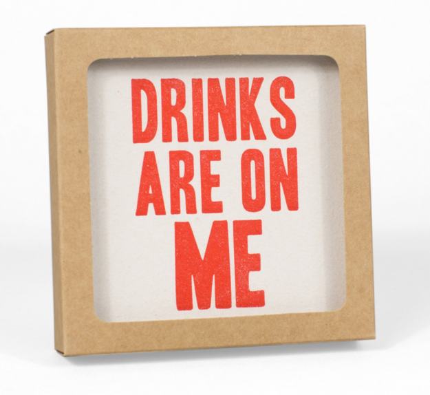 pun picture frame - Drinks Are On