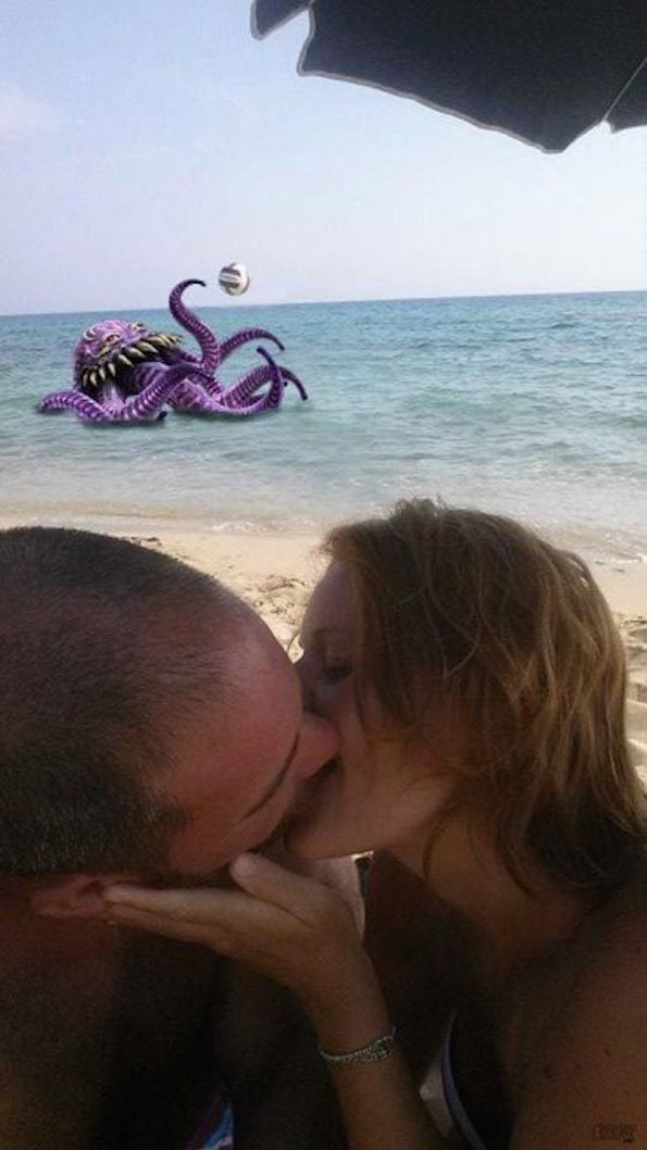 couple kissing photoshop