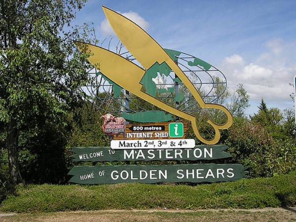 Golden Shears:
New Zealand takes great pride in sheep wool, so every year a three-day competition is held in Masterton, New Zealand for the chance to win the golden shears.