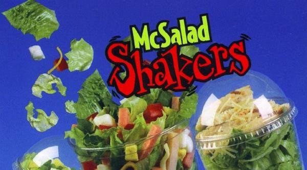 McSalad Shakers:
You mean you have to violently shake a cup full of dressing? What could go wrong?