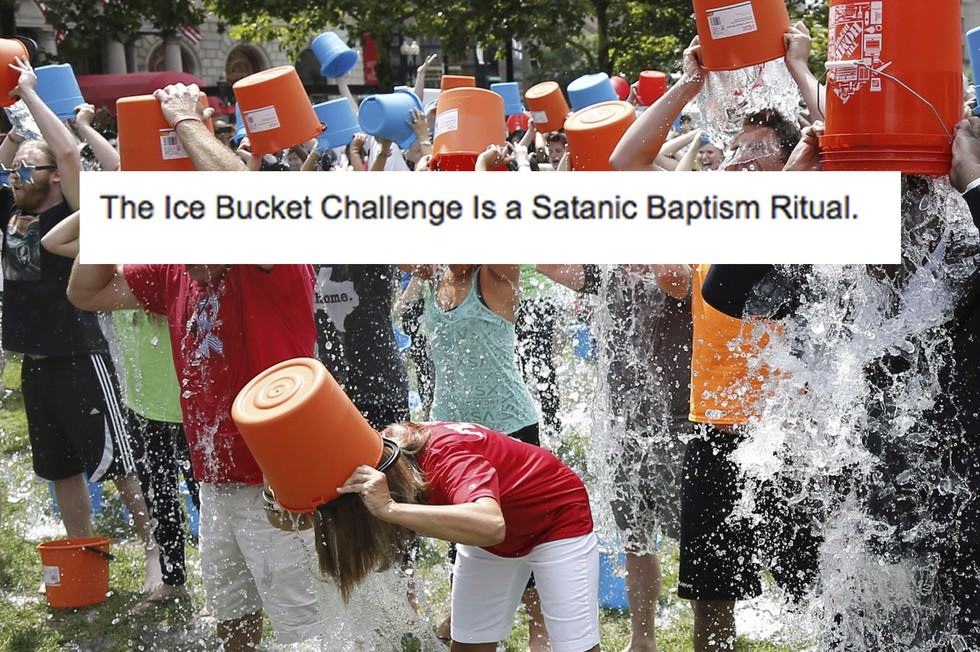 als ice bucket challenge - The Ice Bucket Challenge Is a Satanic Baptism Ritual. kome.