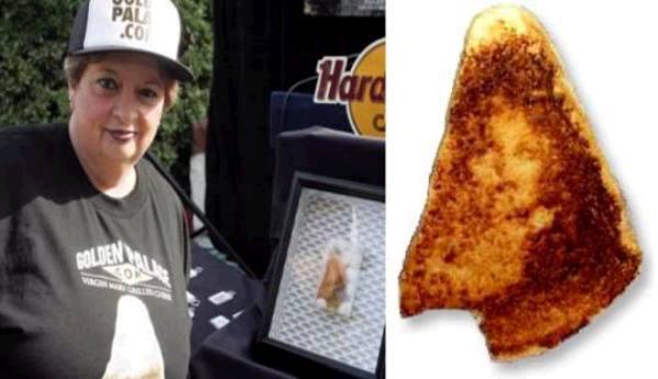A grilled cheese sandwich that purportedly bore a portait of the Virgin Mary- $28,000