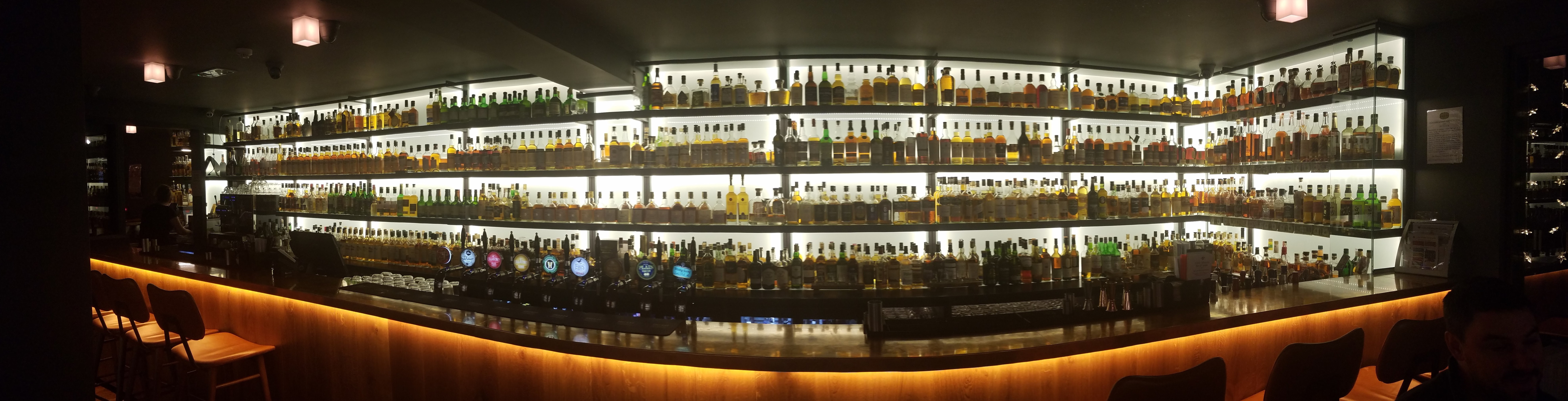 Over 1200 choices of whiskeys and scotch