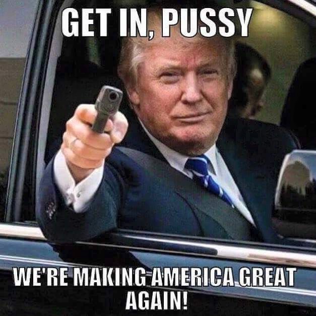 trump meme of donald trump memes - Get In, Pussy We'Re Making America Great Again!