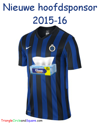 Club Brugge krijgt een nieuwe shirt sponsor voor seizoen 2015-16
