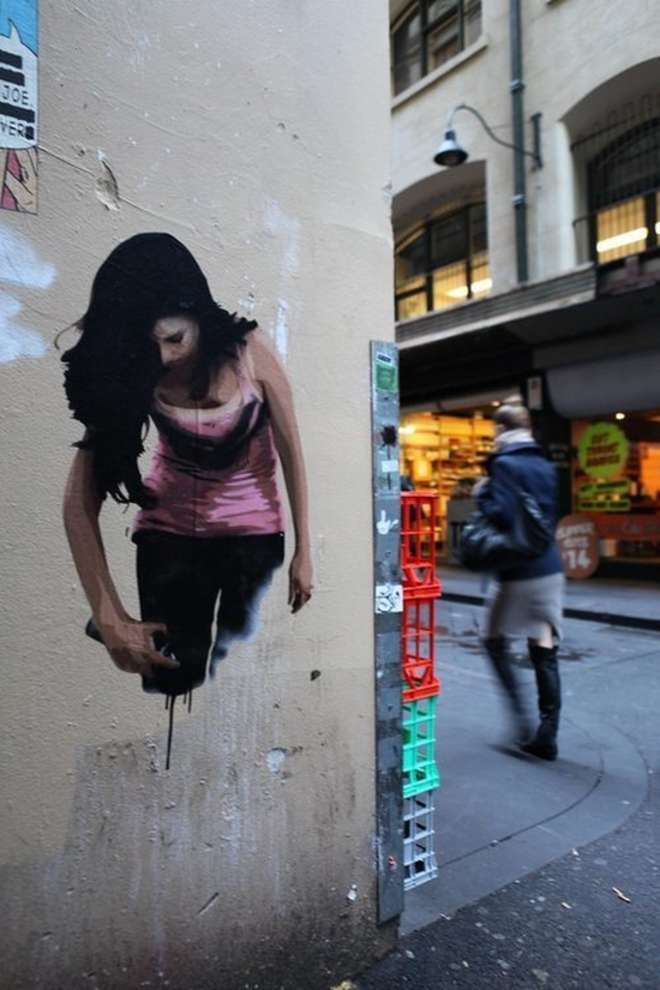 street art stencil street art - Jos