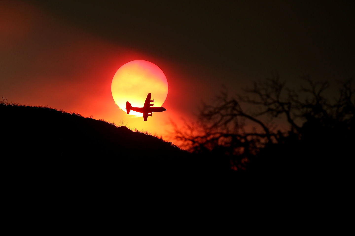california fire sun