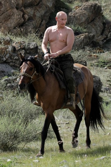 Putin riding
