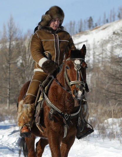 Putin riding
