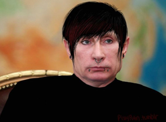 Even emo Putin makes the majority of the heads of state look like whinny pansy
