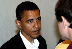 Reality: Obama has admitted to being an occasional smoker. Nevertheless, this is not a real photo of him smoking. The original photo (minus the cigarette) was taken in 2004 while then-State Sen. Obama met with constituents at the University of Illinois. In early 2008, during Obama's presidential campaign, an unknown hoaxer digitally added the cigarette into his mouth, and the image then went viral. 