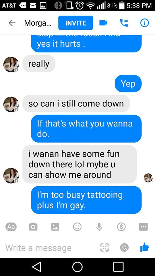 Girl Gets Owned After Attempting To Trade Her Body For A Tattoo