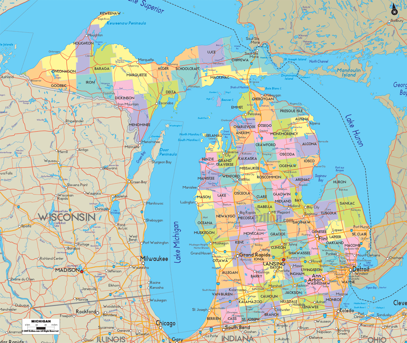 The hurricane is roughly 96,000 square miles, which is roughly the size of Michigan, yes, Michigan. Let that sink in. Basically, there is a state size storm coming for you and there is nothing you can do to stop it. 

