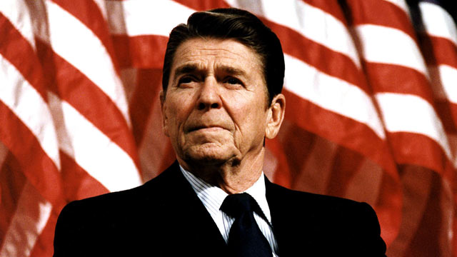 Ronald Regan was born (1911), served as President (1981-1989) and died (2004). 