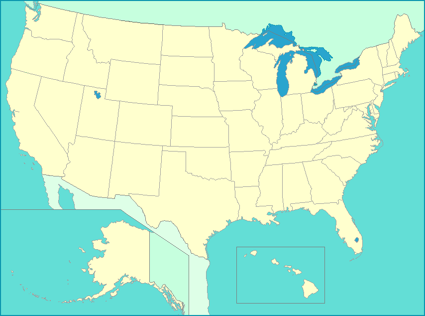 Alaska, Arizona, Hawaii, Oklahoma and New Mexico were added to the union. 