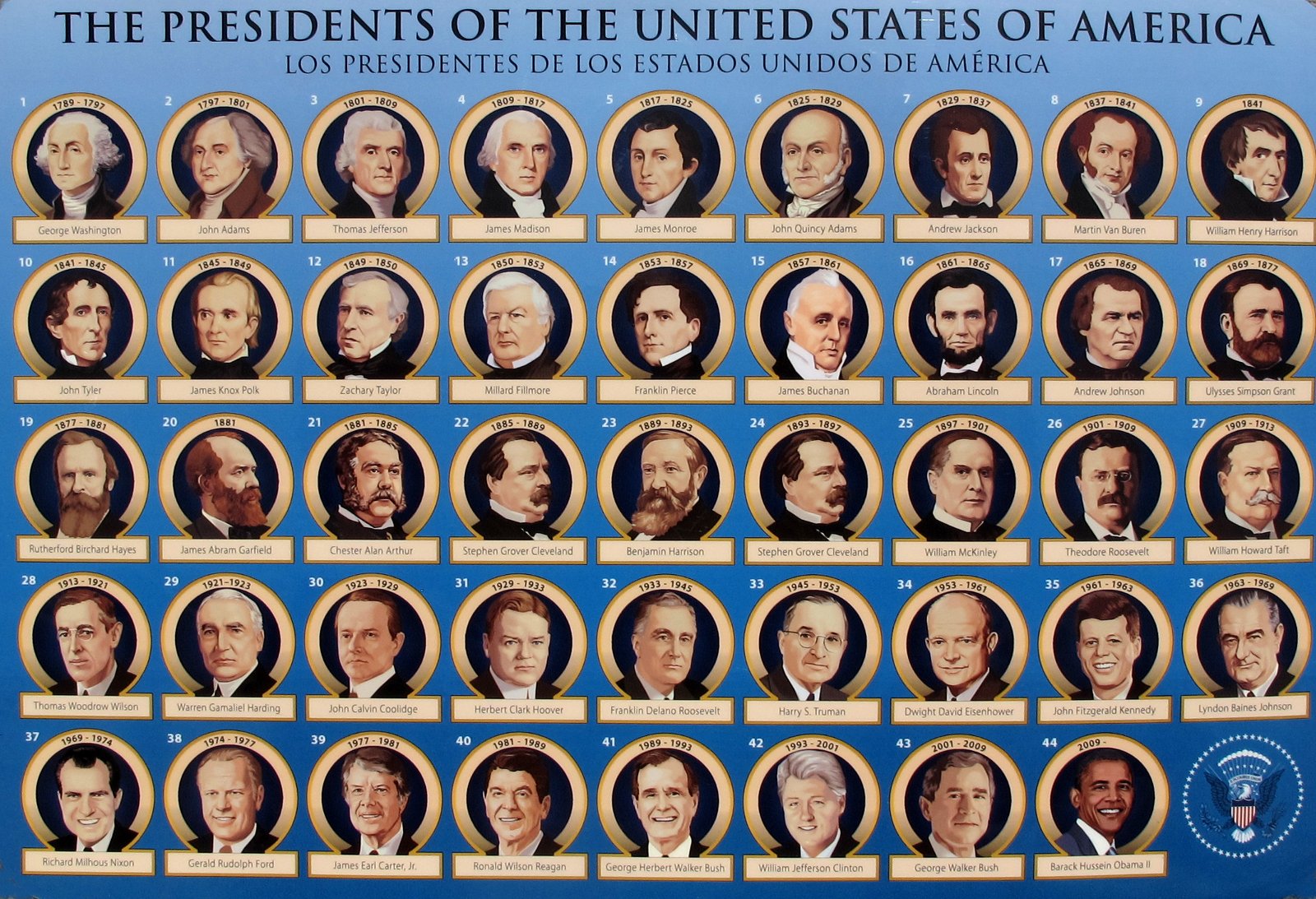 Sixteen presidents were elected and served. 