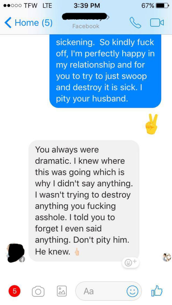 deliveroo credit - ..000 Tfw Lte 67% Home 5 Facebook sickening. So kindly fuck off, I'm perfectly happy in my relationship and for you to try to just swoop and destroy it is sick. I pity your husband. You always were dramatic. I knew where this was going 