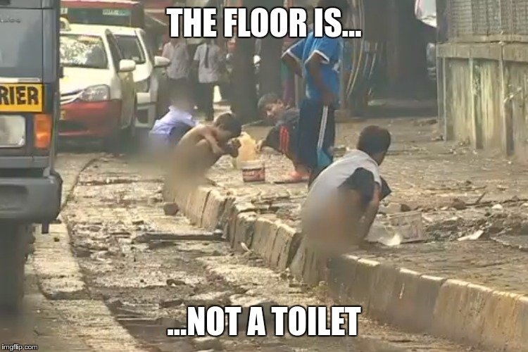 street shitting - The Floor Is... Rier ..Not A Toilet imgflip.com