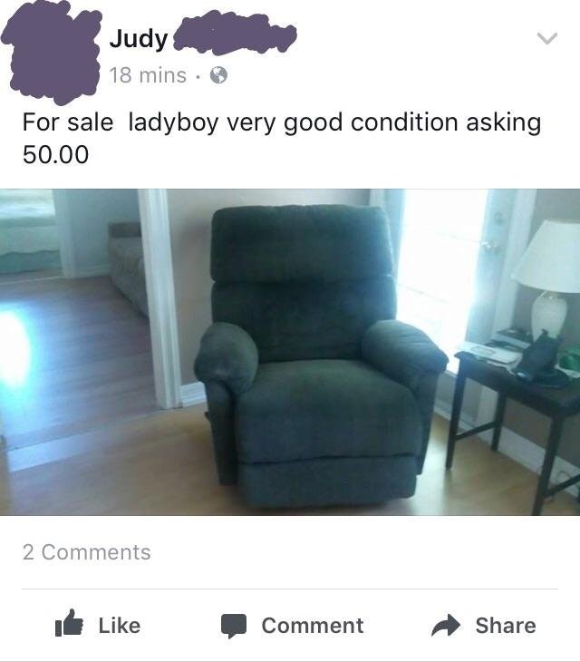 ladyboy chair for sale