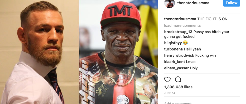 Conor McGregor Trolls Floyd Mayweather With A Custom Made F-U Suit