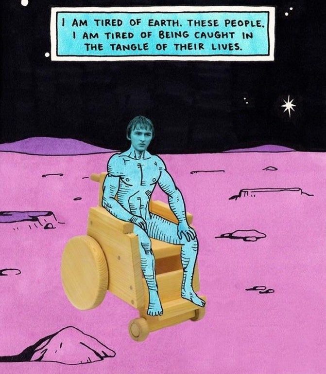 dr manhattan im tired - I Am Tired Of Earth, These People. I Am Tired Of Being Caught In The Tangle Of Their Lives. pall RS2