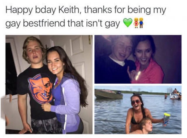 Nothing says friendzoned like being called the gay best friend that isn't gay.