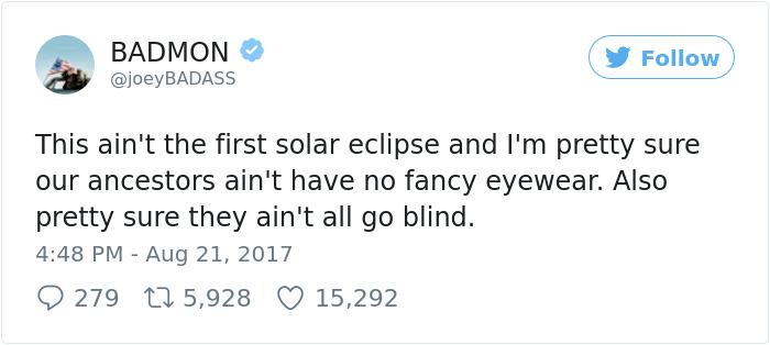 Rapper Joey Badass Regrets Looking Directly At The Eclipse