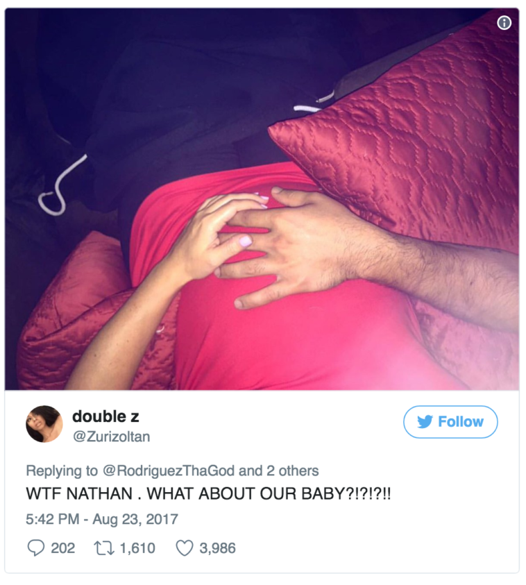 And I guess this is another girl who's trying to get Nathan's attention, I guess he has two baby mommas after all. Hopefully, this one doesn't see his cat too go see Selena Gomez, amiright?! 