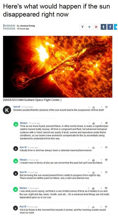 ken m meme - Here's what would happen if the sun disappeared right now Business By Jessica Orwig Insider 16 hours ago NasaisdoAia Goddard Space Flight Center K Ken M ongo Einstein posited that the absence of the sun would lead to the suspension of time it