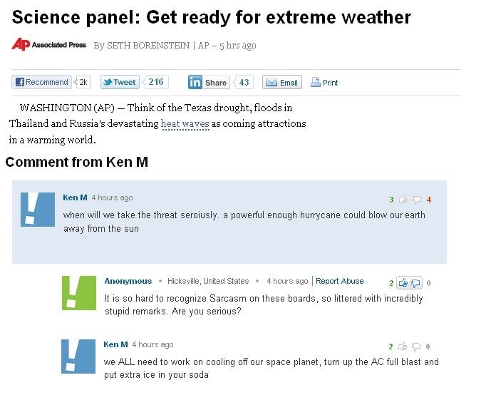 ken m on extreme weather - Science panel Get ready for extreme weather Ap Associated Press By Seth Borenstein | Ap 5 hrs ago Recommend 2K Tweet 216 in 43 M Email Print Washington Ap Think of the Texas drought, floods in Thailand and Russia's devastating h