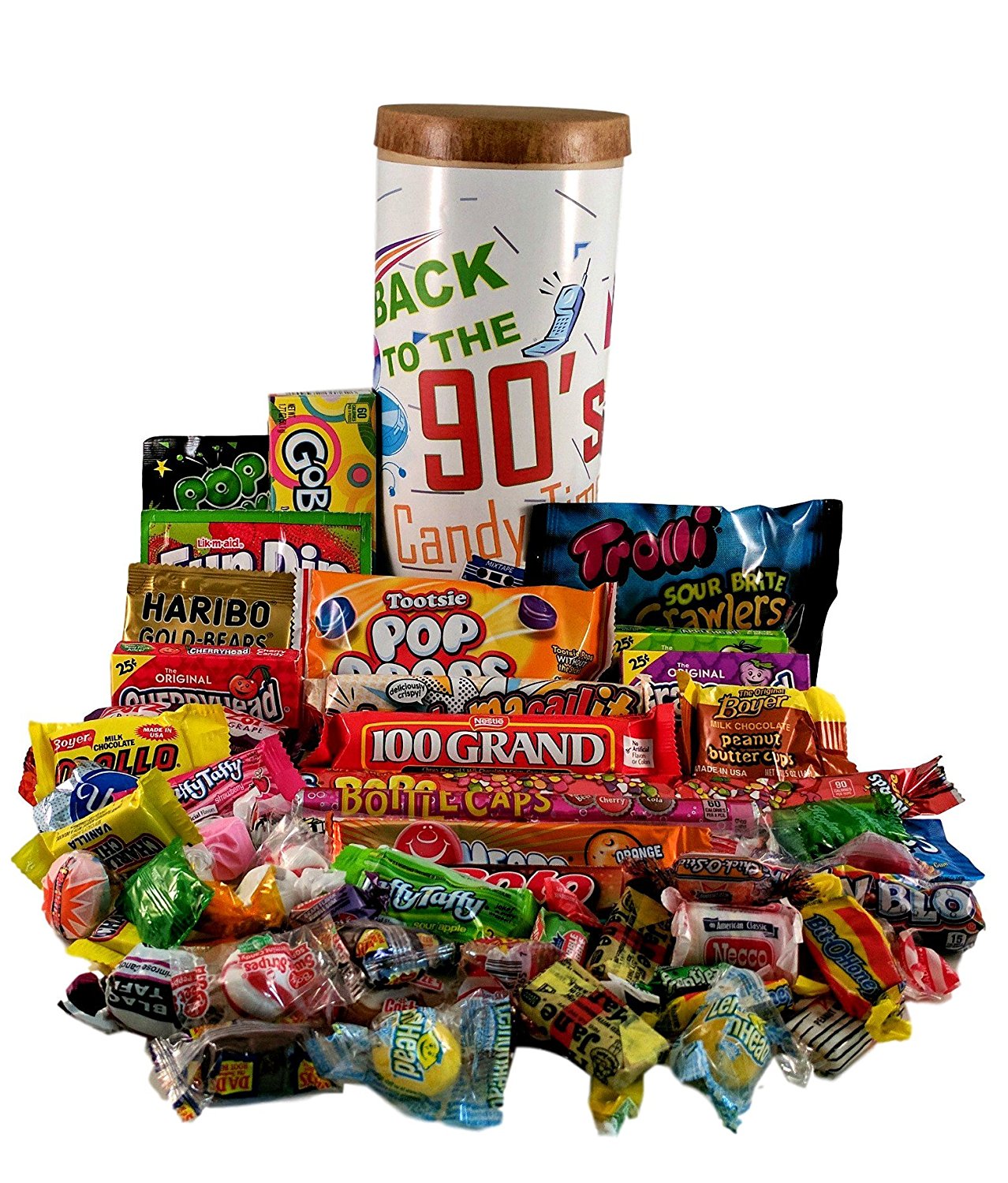 Who doesn't love candy, especially candy from their childhood, if that's you, then you need this Back to the 90's candy time capsule.  <br/><br/> You can pick this up at  <a href="https://amzn.to/2L0ZGNt">Amazon for about $39.99</a>.