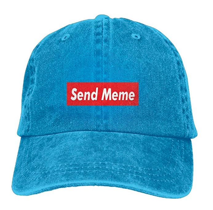 We know it's corny to wear streetwear but this hat is memewear. Trigger Supreme stans while blocking out the sun at the same time.  <br/><br/> You can pick this up at  <a href="https://amzn.to/2LcJR6T" target="_blank">Amazon for about $12.99</a>.