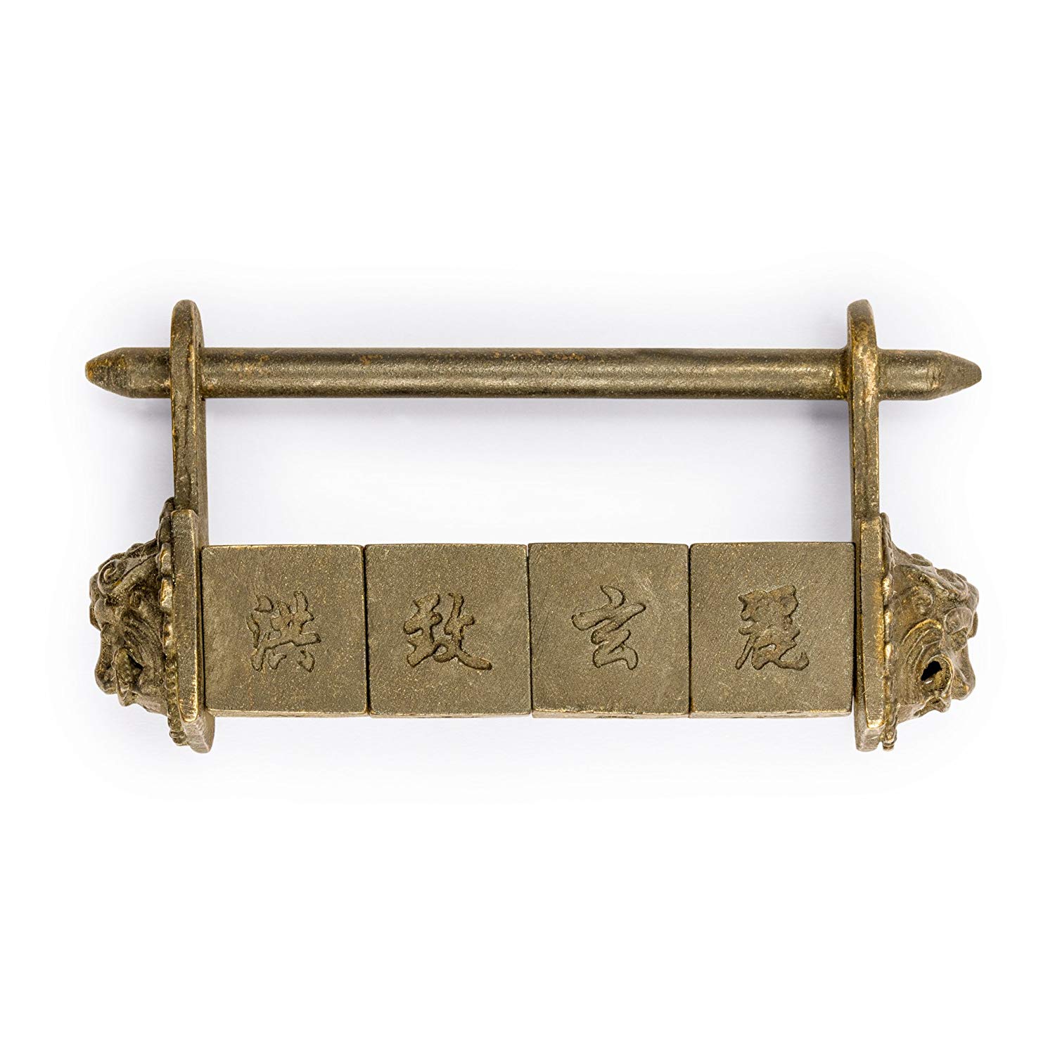 Made from hard Chinese Brass, this 3 lock puzzle is simple and will still look cool after you crack it.   <br/><br/> You can pick this up at  <a href="https://amzn.to/2NNIwEe" target="_blank">Amazon for about $21.29</a>.